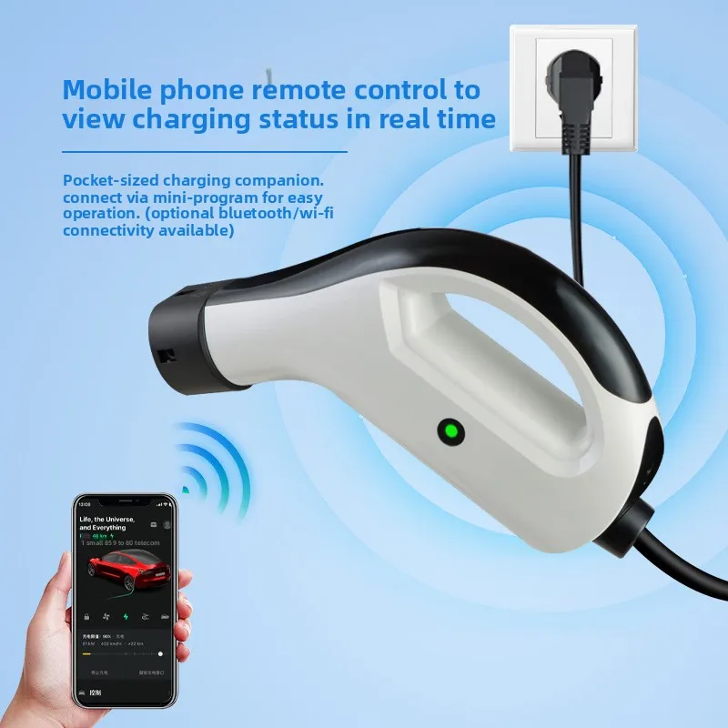 All-in-one Chager Portable EV Charger 3.5KW/7KW 5M Cable New-energy Electric Vehicle Integrated Charging Gun Factory Direct
