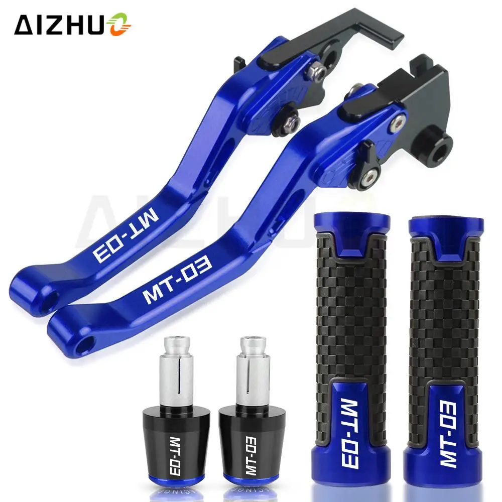 

For YAMAHA MT03 MT-03 2015 2016 2017 2018 2019 2020 MT 03 Motorcycle Aluminum Brake Clutch Levers Handlebar Hand Grips ends