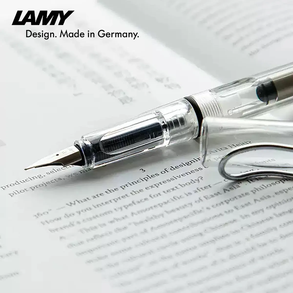 Pióro wieczne LAMY Vista Confidence Transparent Set Limited Edition Prezent biznesowy Artykuły szkolne Artykuły biurowe — zdjęcie produktu 4