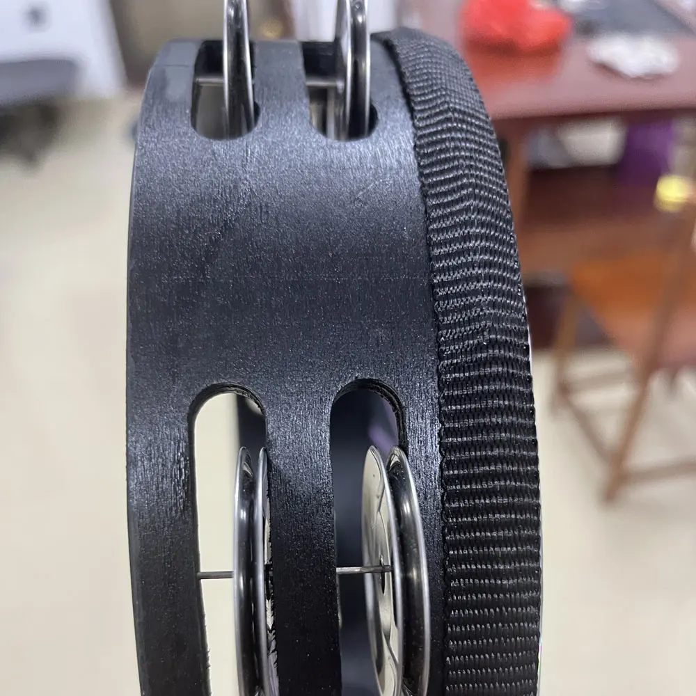 8 Inch Orff Tambourines Hand Shake Percussion Hand Drum Double Row Hand Rattle Drum