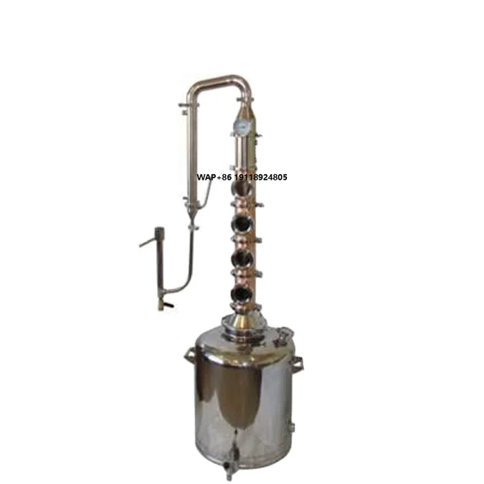 

Copper Stainless Steel Alcohol Distiller Vodka Whiskey Brandy Distiller Distillation Tower Still