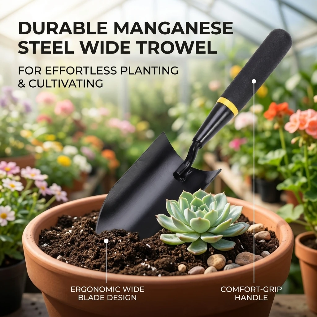 Garden Shovel Heavy Duty Gardening Hand Trowel Flower Shovel Gardening Tool Agricultural Supplies Garden Equipment For Hand Hoe