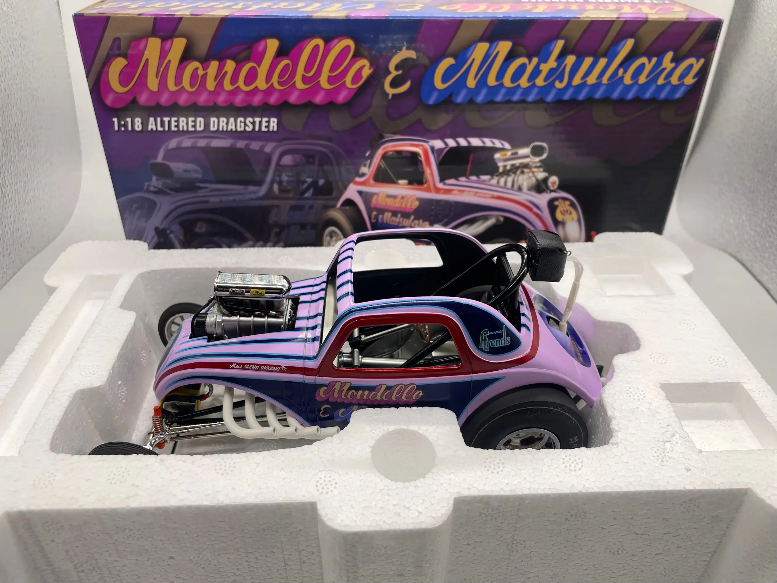 

Литая модель автомобиля ACME Mondello Matsubara Altered Dragster в масштабе 1:18