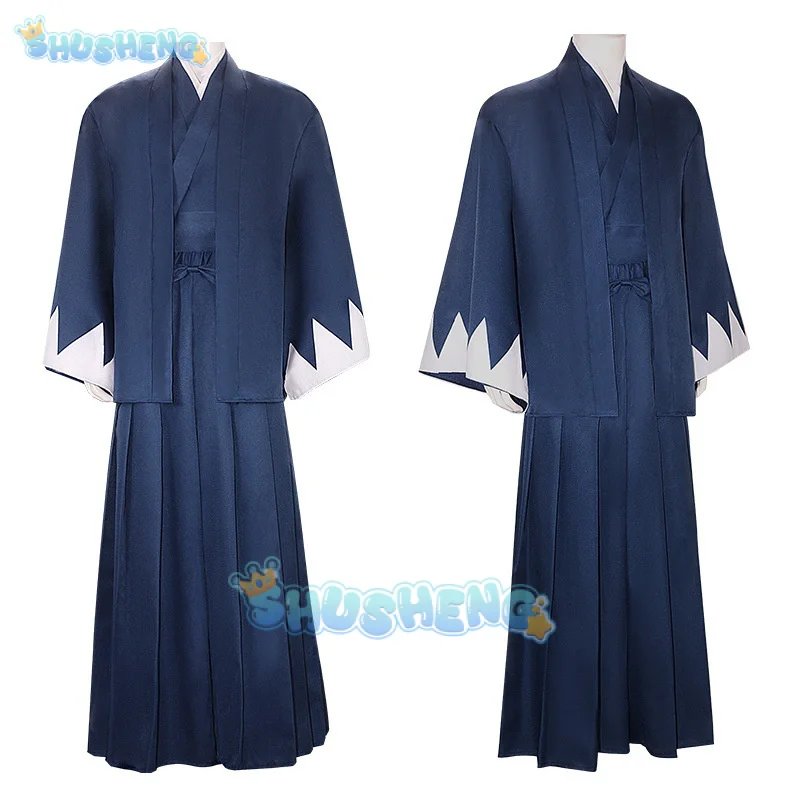 Anime On The Miburo Nio Chirinu Costume Cosplay uniforme Toshizou Hijikata Souji The Blue Wolves of Mibu Halloween Party Women Me