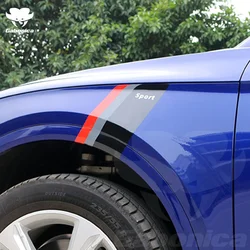 New Wheel Eyebrow Car Sticker For Audi Volkswagen VW Ford BMW Toyota Honda Benz Renault Auto Body Decal Car Tuning Accessories