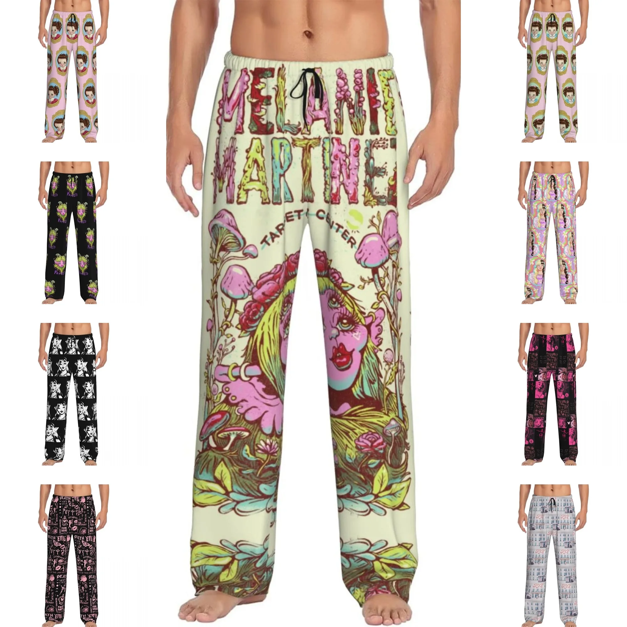 Custom Men's New Melanie Martinezs Portals Tour Pajama Pants Printed Sleep Sleepwear Bottoms with Pockets