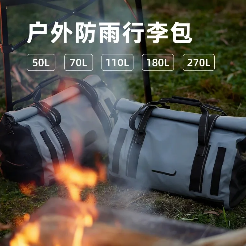 Outdoor large-capacity luggage, storage bag, waterproof and rainproof roof luggage, motorcycle wagon tail bag.