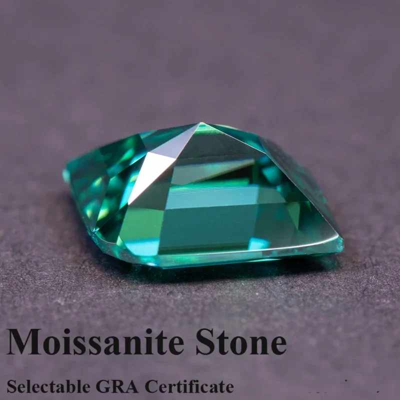 

Муассанит камень огранки в виде листьев натуральный изумрудно-зеленый цвет подвески драгоценный камень DIY усовершенствованные материалы для изготовления ювелирных изделий с сертифицированными