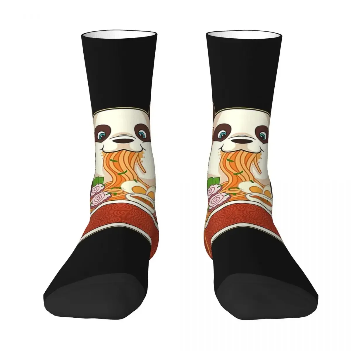 Kawaii Cute Anime Panda Otaku Japanese Ramen Noodles Gift Socks Harajuku Soft Stockings All Season Long Socks for Unisex Gifts