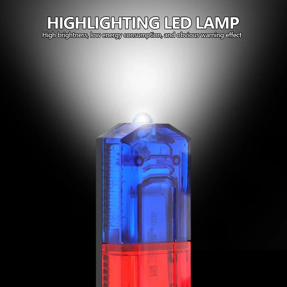 أحمر أزرق LED الكتف تحذير ضوء الكتف كليب ضوء الصرف الصحي عامل سلامة دورية إنذار فلاش إشارة ستروب مصباح