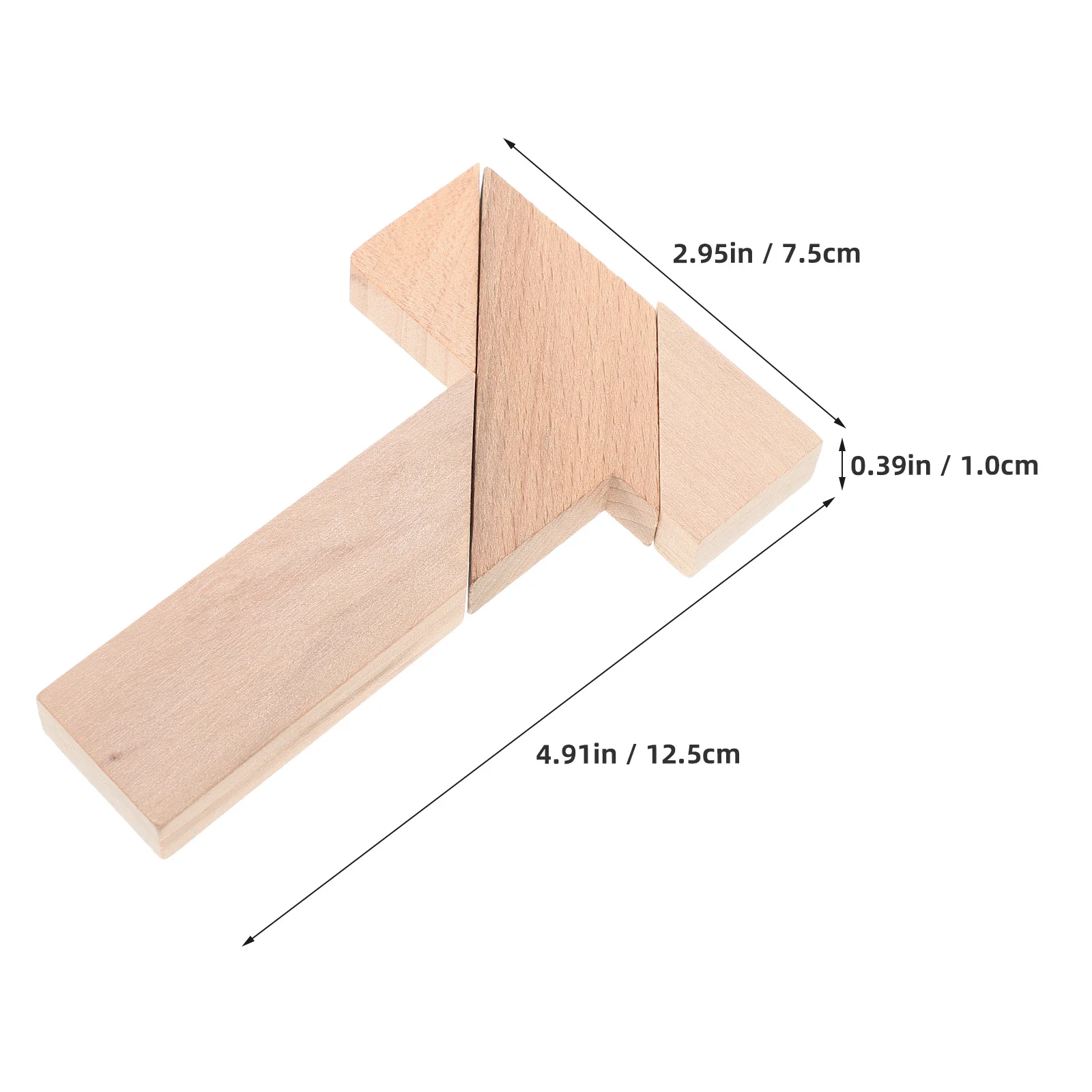 4 قطع ألعاب تعليمية فكرية متغيرة باستمرار لعبة أطفال ألغاز خشبية
