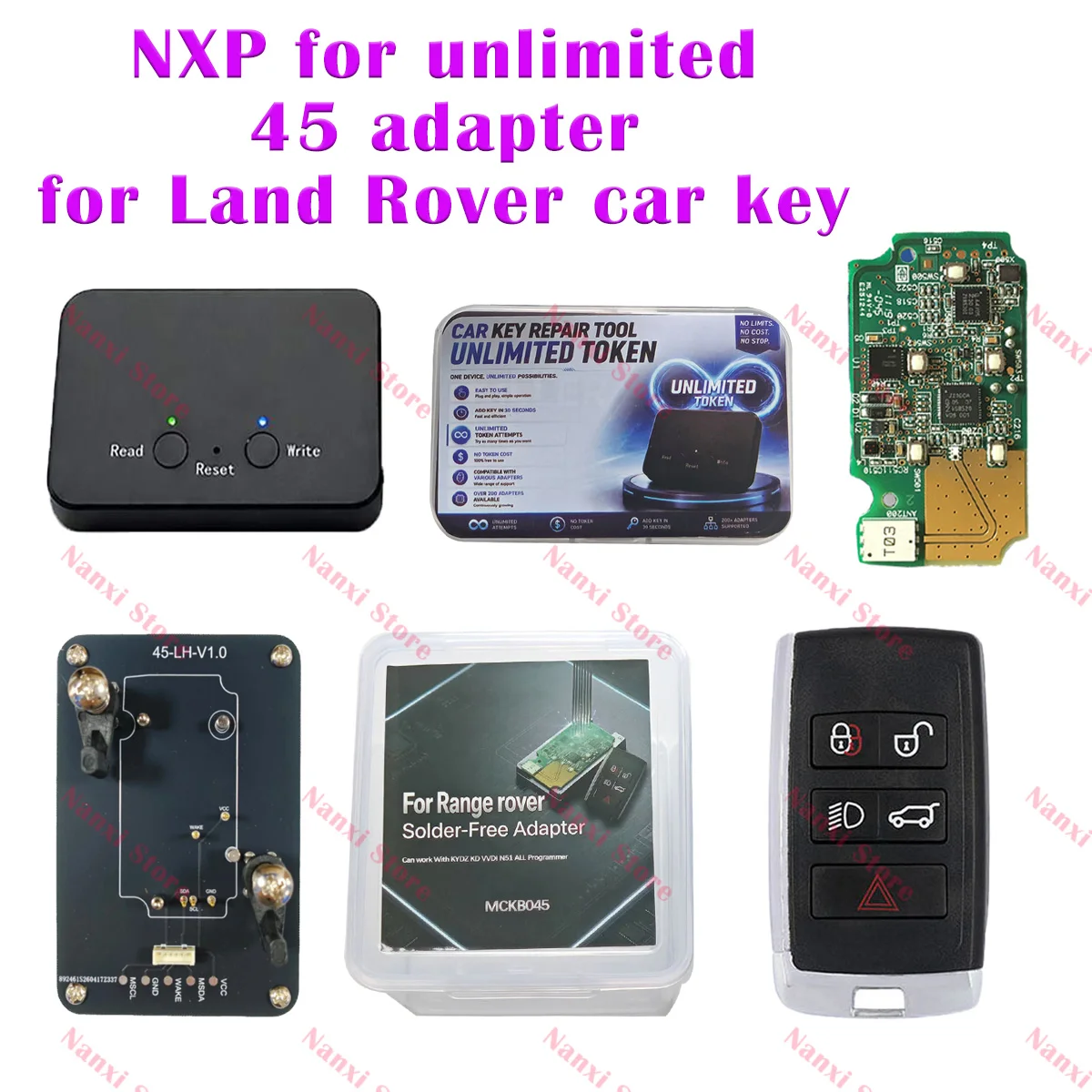 NXP Killer Tool Adapter Base for Smart Keys Clones Compatible for Land Rover315/ 433MHZ car key fob  for all NCF29XX CHIP