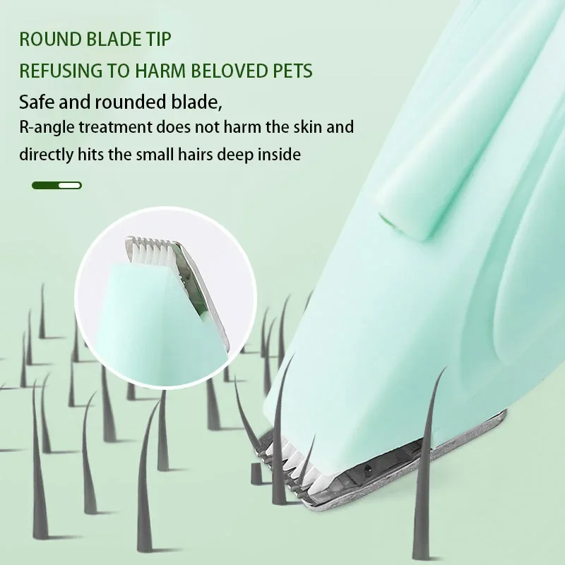 Xiaomi آمنة اللاسلكية القط مخلب المتقلب منخفضة الضوضاء المتقلب منطقة صغيرة الكلب المتقلب للجمال LED تنظيف فرشاة الحيوانات الأليفة الشعر الحلاقة عيون