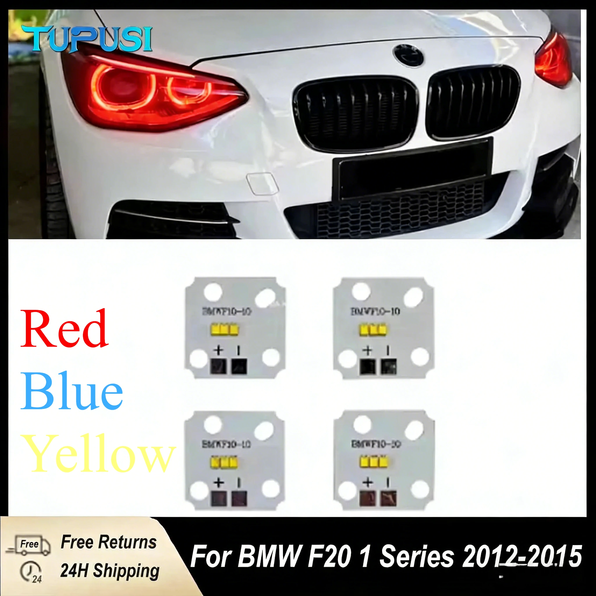 Rot Blau Gelb Licht DRL-Board für BMW F20 1er Serie 2012 2013 2014 2015 LED-Tagfahrlicht LED-Board DRL-Modul