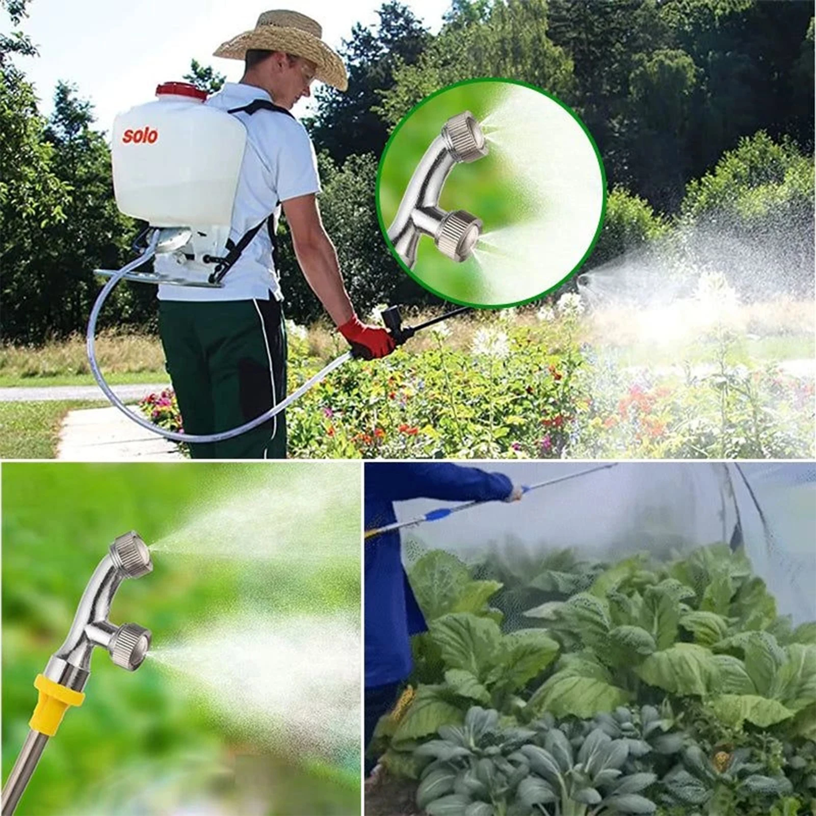 Boquilla Universal de alta eficiencia para pulverizadores, boquilla opcional de 1/2/3, boquilla de pulverización agrícola para ahorro de agua