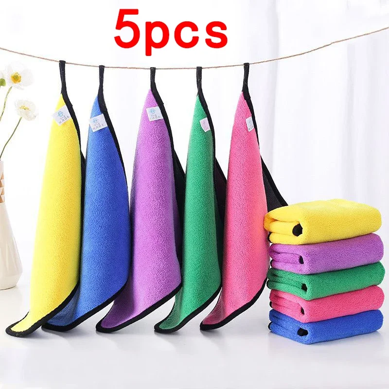 

5pcs Car Super Absorbent Car Wash Microfiber Towel Car Cleaning Drying Cloth Extra Large Size Drying Towel Car Detailing 30x30cm