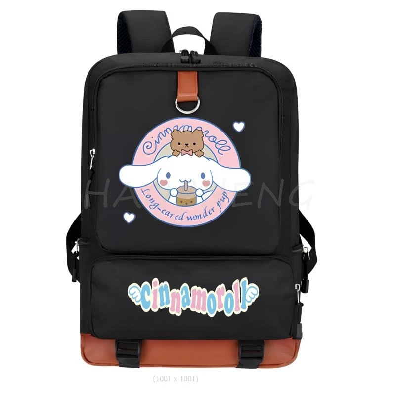 Hot Sanrio Cinnamoroll Backpack Student School Shoulder Bag Business Multifunctional Large Capacity Computer Bag Travel Backpack