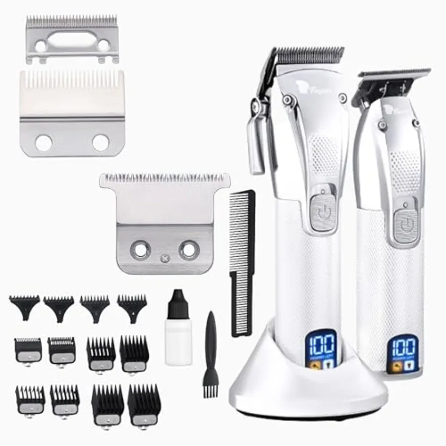 Professional Hair Clippers for Men Set Turbo Power with Precise Cutting Barber Clippers for Hair Cutting Cordless Hair C