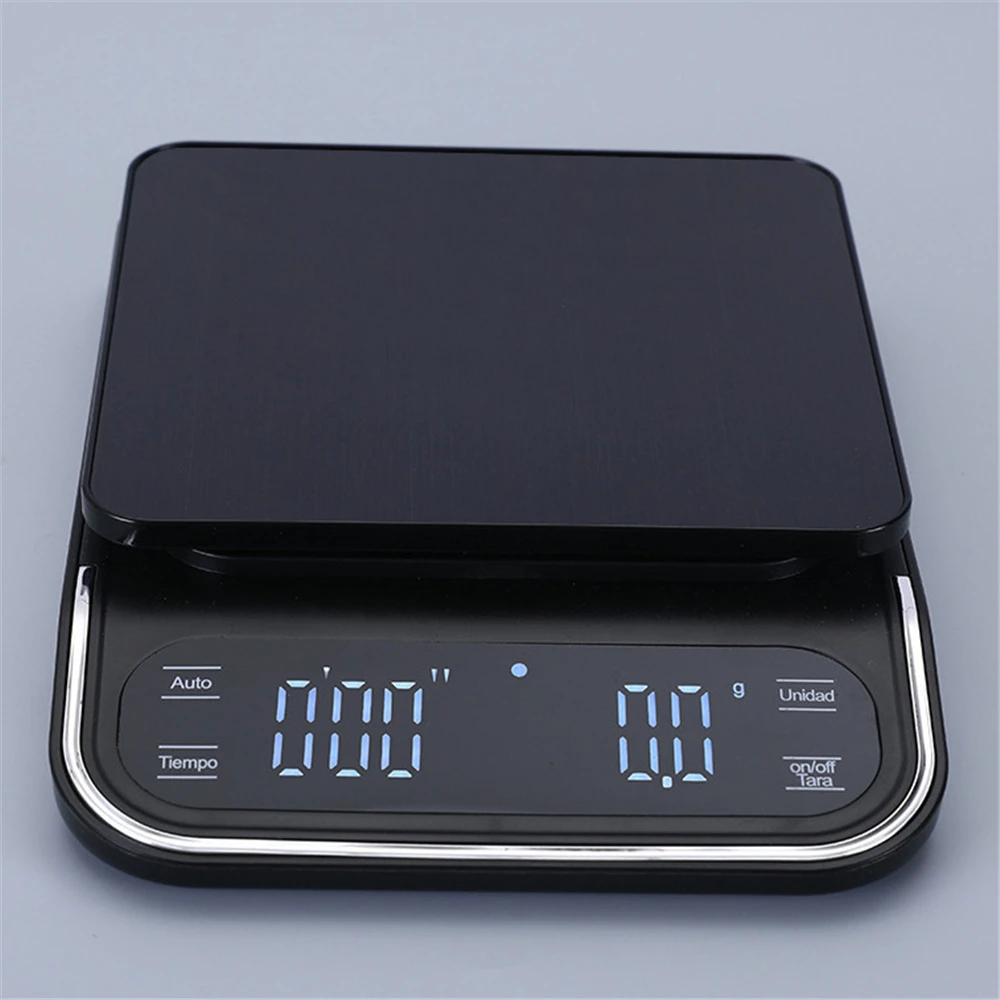 Electronic Scale USB Charge Digital Scale 3KG/0.1g Precision Kitchen Balance Tools Coffee Scales Adjustable Auto Shutdown Time