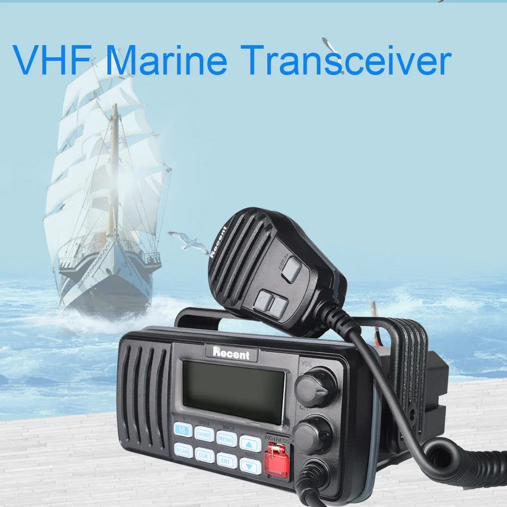 Recent RS-508M VHF Marine Transceiver Long Range Waterproof Boat Mount VHF Radio 156 Channels