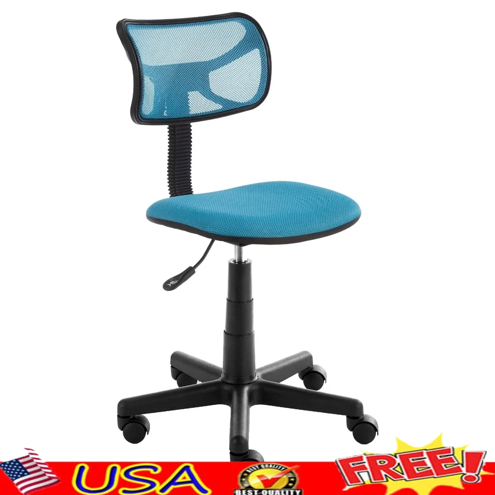 

Swivel Mesh Office Chair with Padded Seat Breathable Backrest Easy Assembly Indoor Use Carpet Casters Spot Clean Fun Colors