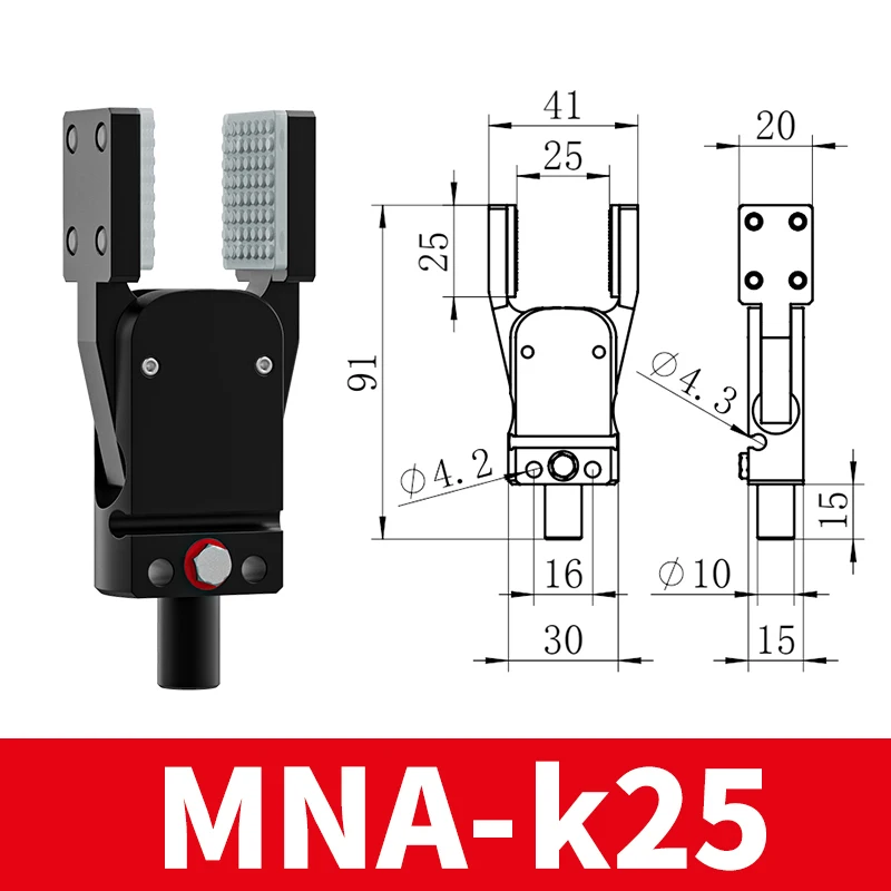 MINIA With Sensor Flat patch and Wide open grab  Air Cylinder Robotic Pneumatic Mini Robot Gripper Clamp