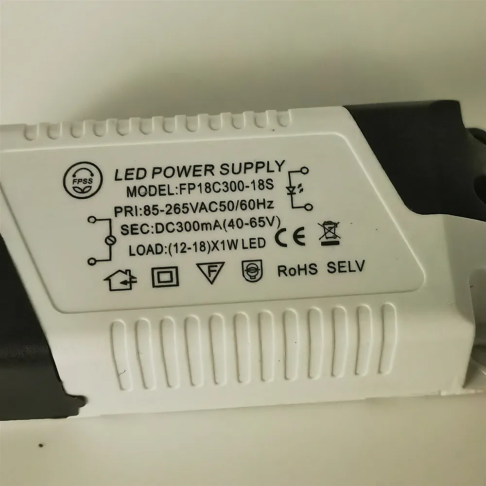 AC90~265V 3~24W Sterownik LED Zasilacz Transformator oświetleniowy LED 3W 4W 8W 13W 18W 24W Adapter zasilania LED