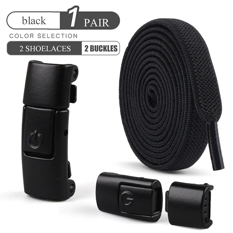 8mm Geen Stropdas Veters Druk Lock Schoenveters Zonder Stropdassen Elastische Veters Sneaker Kids Adult Verbrede Platte Schoenveter voor Schoenen
