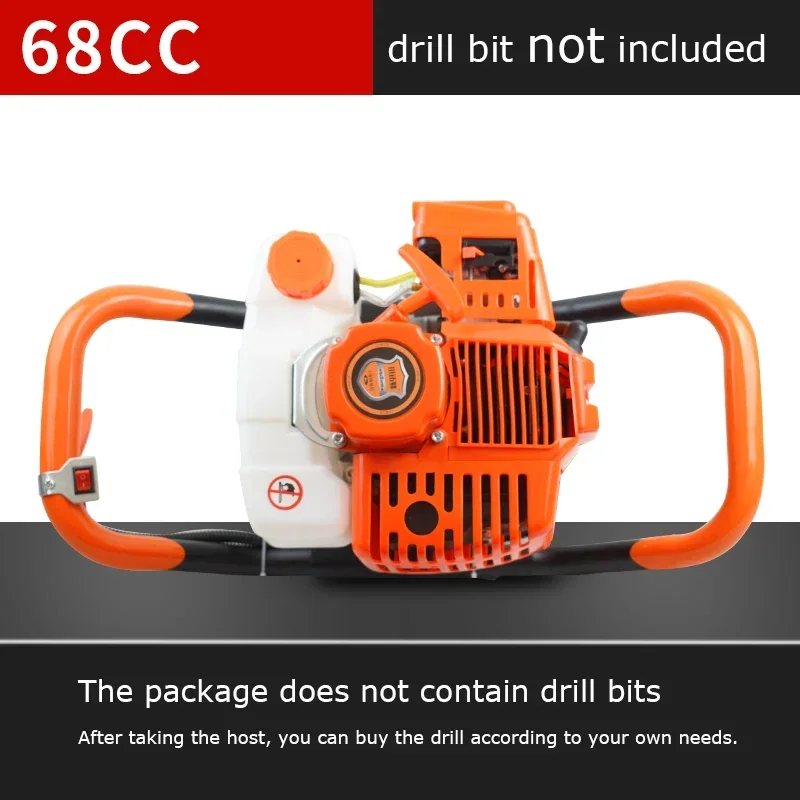 Engine Drilling Machine 1000/1200ML High Power Four-stroke Excavation Ground Hole Pile Driver Gasoline Drilling Machine