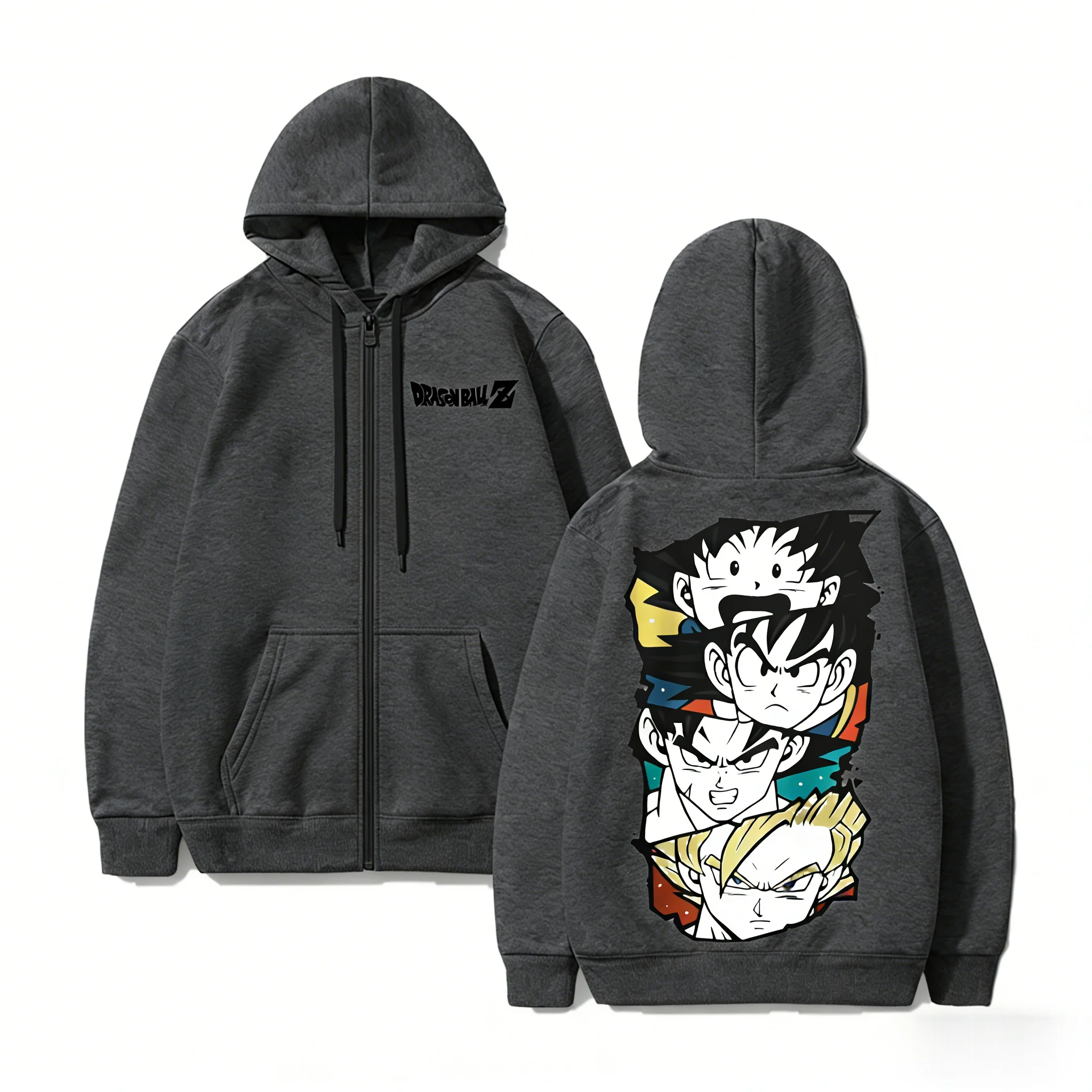 Dragon ball z anime hoodie das mulheres dos homens zip up moletom pulôver streetwear casual 2026 inverno gráfico jaqueta hoodies manga longa