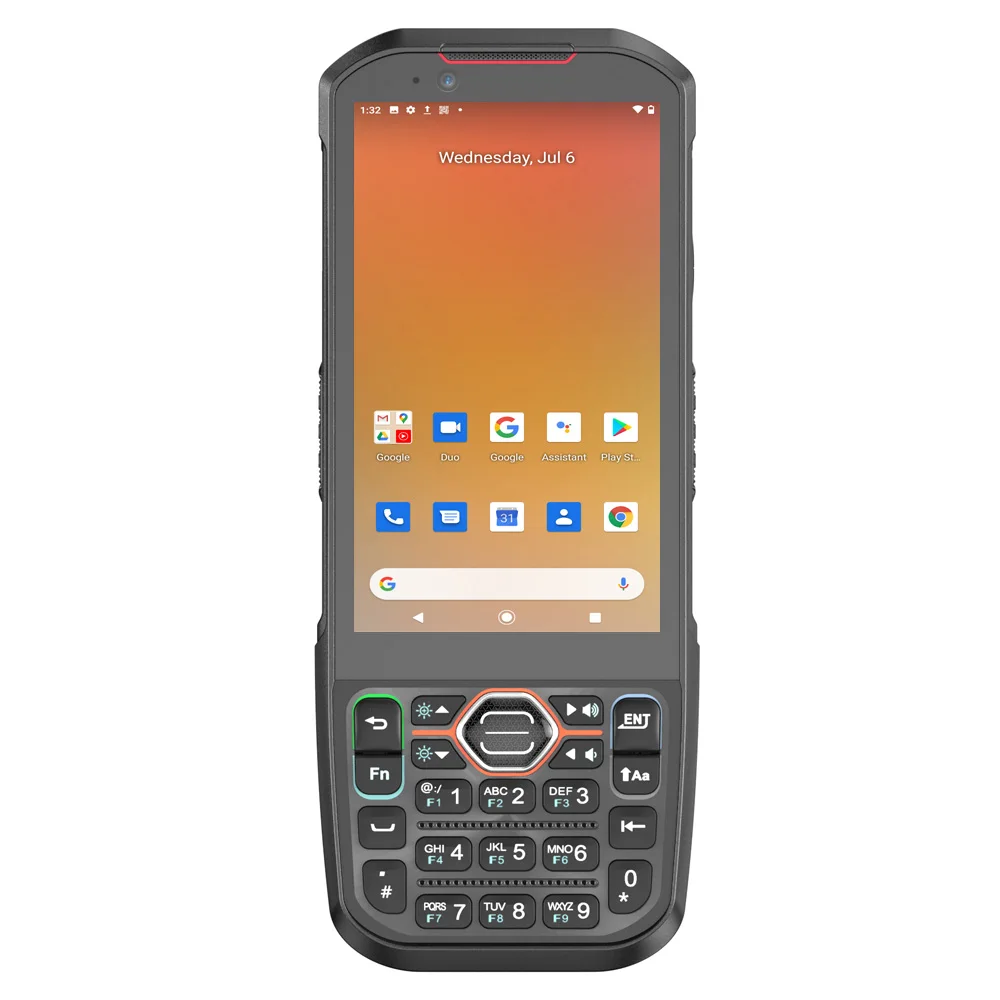 Rugged PDA Android 13 Hot-swappable Battery 6G+64G 2D Barcode Scanner 4G-LTE Wifi Bluetooth GNSS Handheld Data Collector 5200mAh