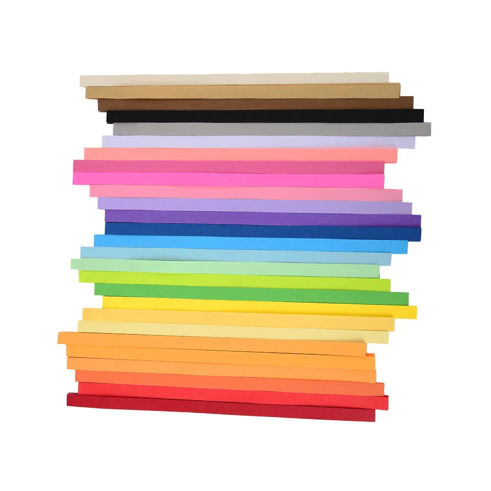 1080 قطعة ورق نجمة قابل للطي 27 لونًا مجموعة نجوم اوريغامي DIY ورق قابل للطي على شكل نجمة يدوية الصنع #3