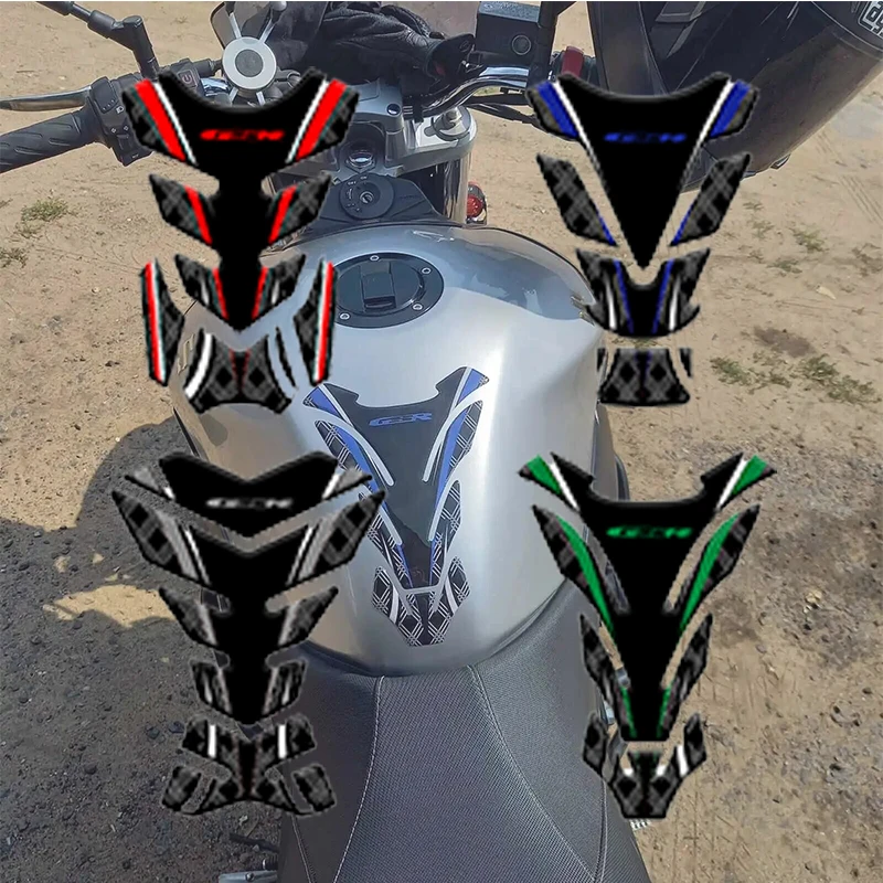 For Suzuki GSR GSR250 GSR400 GSR600 GSR750 3D tank pad protector for motorcycle stickers