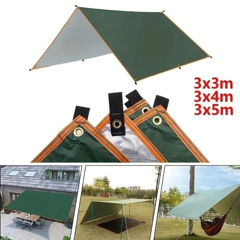 

Водонепроницаемый тент-шатер 5x3м, 4x3м, 3x3м, ультралегкий садовый навес, солнцезащитный тент для кемпинга, туристический пляжный шатер от солнца