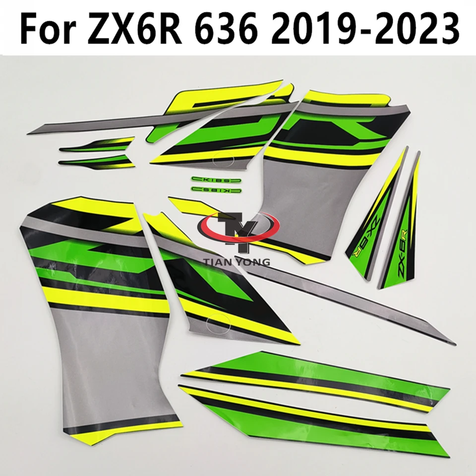 For ZX6R ZX 6R 636 2019-2020-2021-2022-2023 Decal Sticker Full