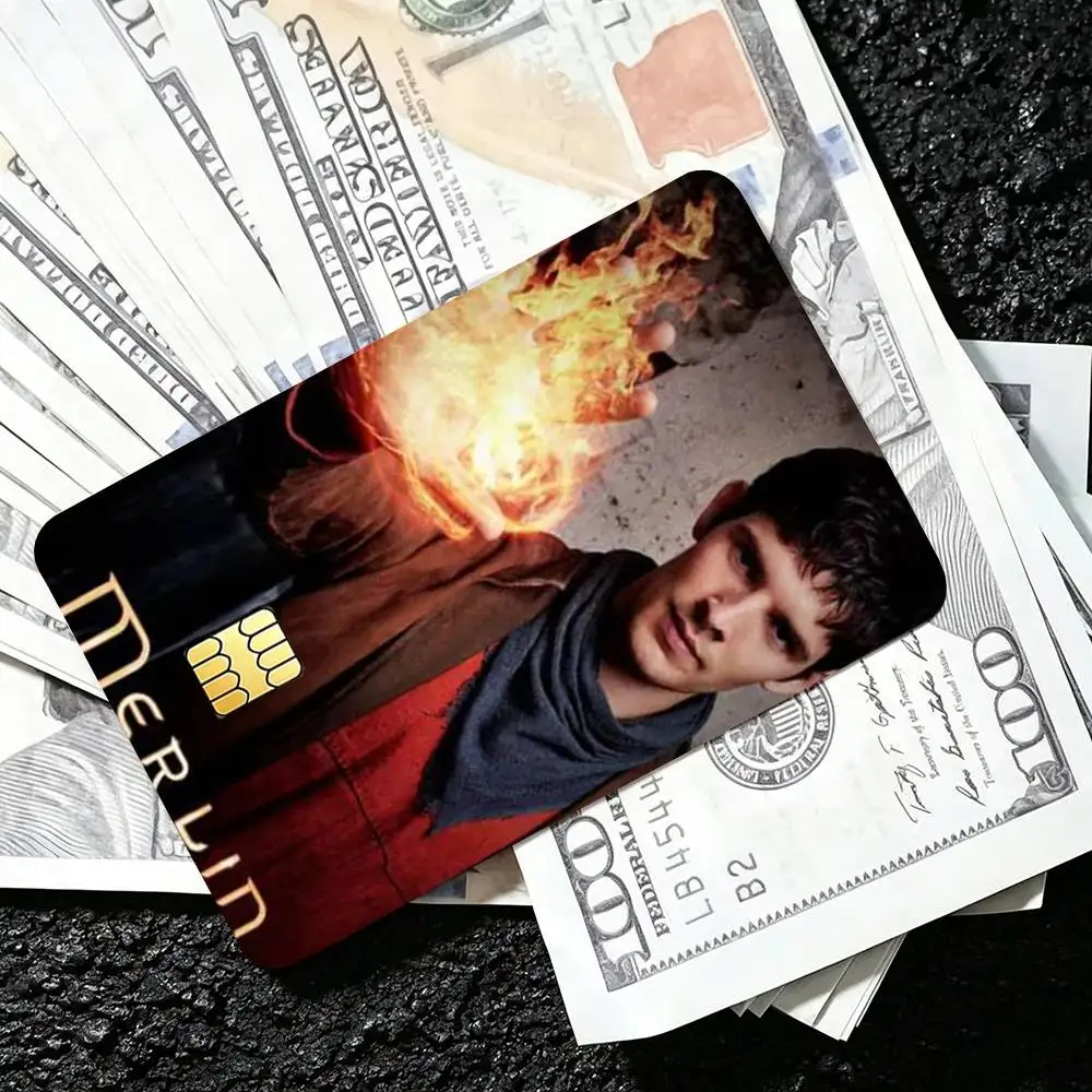 Merlin Legend Classic TV  Credit Card HD Stickers Premium matte film effectively prevents fingerprints and daily abrasion.