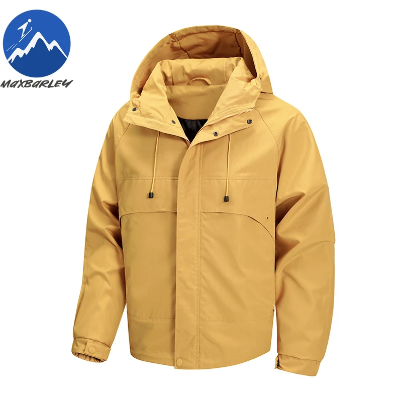 Maxbarley Yama Style Windbreaker Men 2025 Autumn Casual Waterproof Windproof Functional Jacket Moto Camping Fishing Hooded Coat
