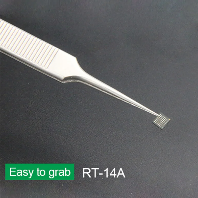 Relife RT-14A RT-14SA Precyzyjna pęseta Prosta zakrzywiona końcówka Telefon CPU IC Klipsy naprawcze Narzędzie ręczne Pęseta do naprawy telefonów komórkowych — zdjęcie 4