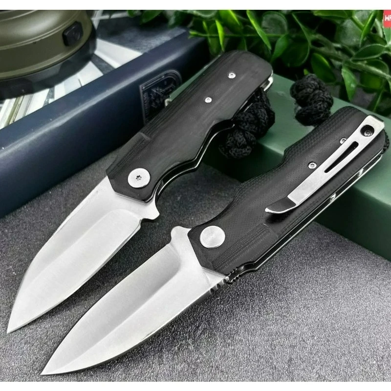 

Folding Knife cr 6520 8Cr13MoV blade G10 Handle edc multitool knives utility Daily at home outdoor bushcraft tactical knife
