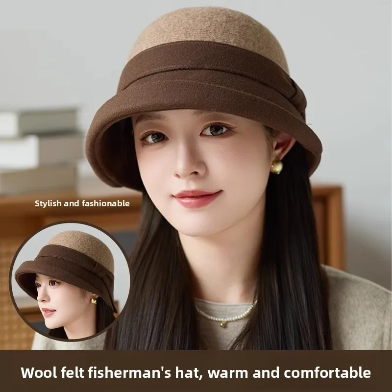 

Warm Fierman Hat for Mom Winter Edition Women's Sle Adjustable Comfortable Woolen Cap Suitable for Middle-Aged And ly