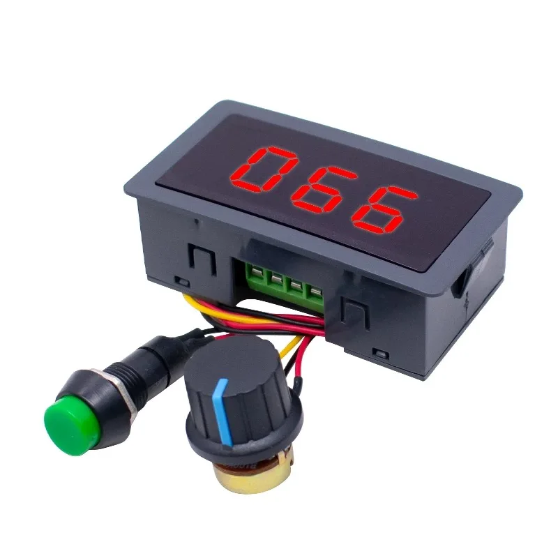 CCM5D digital display PWM DC motor speed regulator 6V12V24V stepless speed switch controller display case