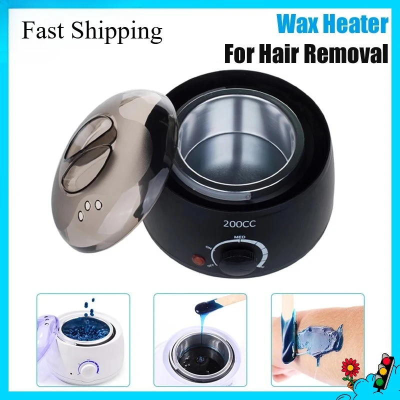 2026 Depilatory Epilator Wax-melt Pot Depilatory Brazilian Wax Beans Wax Warmer Machine Removal Wax Heater 200ml Wax Machine