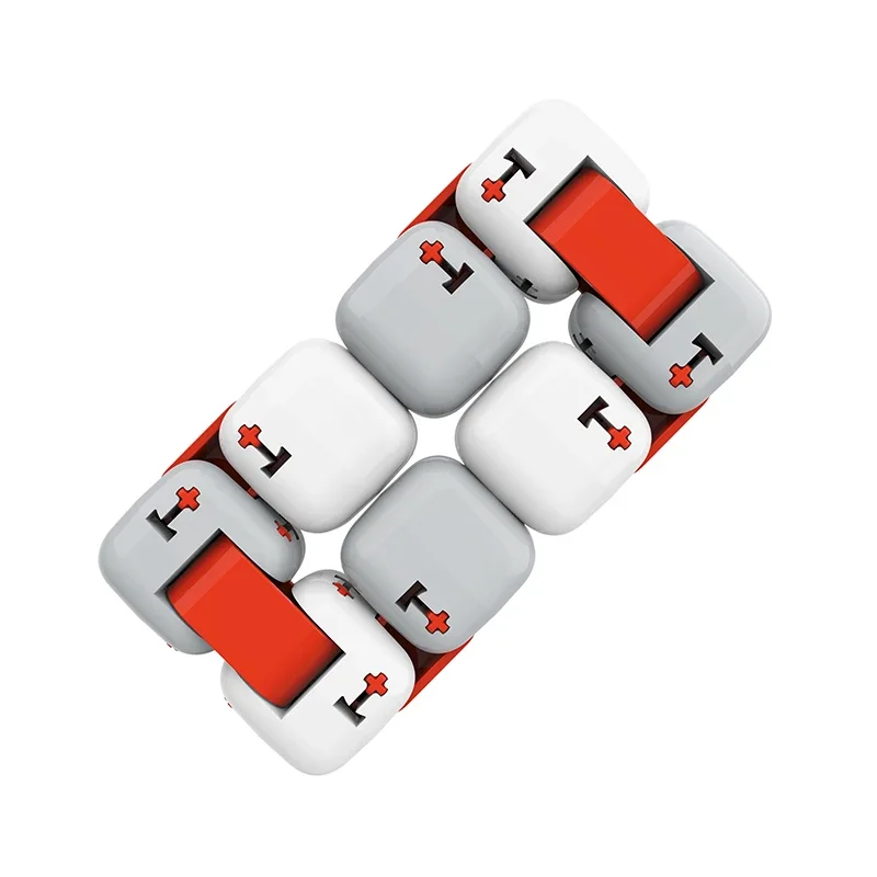 Xiaomi Mitu الملونة تململ مكعب سبينر سبعة مفاجأة الإصبع بنة الطوب لعبة ألغاز تجميع جديد #3