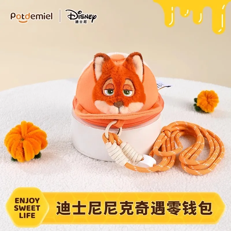 ديزني الأكثر مبيعا Zootopia الكرتون جودي نيك مغامرة سلسلة عملة محفظة حقيبة كروسبودي دمية محفظة نسائية للعملات المعدنية الثعلب