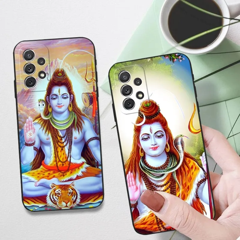 Lord Shiva Hindu God Phone Case Funda For Samsung S22 S23 S30 S21 S20 S9 S10 S8 S7 S6 Pro Plus Edge Ultra Fe Silicone Soft Coque