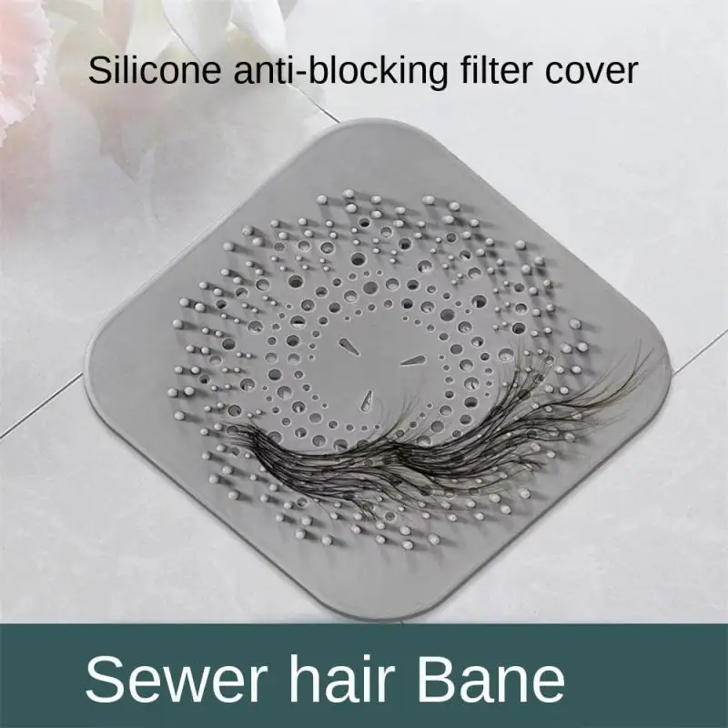 Kitchen sink anti-clogging bathroom drain hair filter silicone floor drain cover Bathtub Strainer Catchers Hair Sundries Catcher