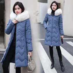 Long Down Coats Feather Collar Down Jacket 2024 Warm Women's Winter Down Jacket Korean Feather Coats Puffer Jacket Women's Coat
