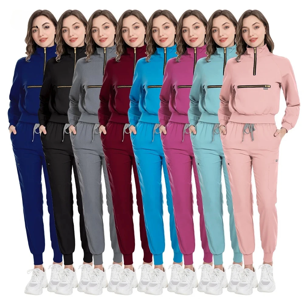 

Скрабы, униформа, топы с длинными рукавами, брюки, больничный комплект медсестры, женский зоомагазин, скраб для врачей, медицинская хирургия, спецодежда, костюм для кормления