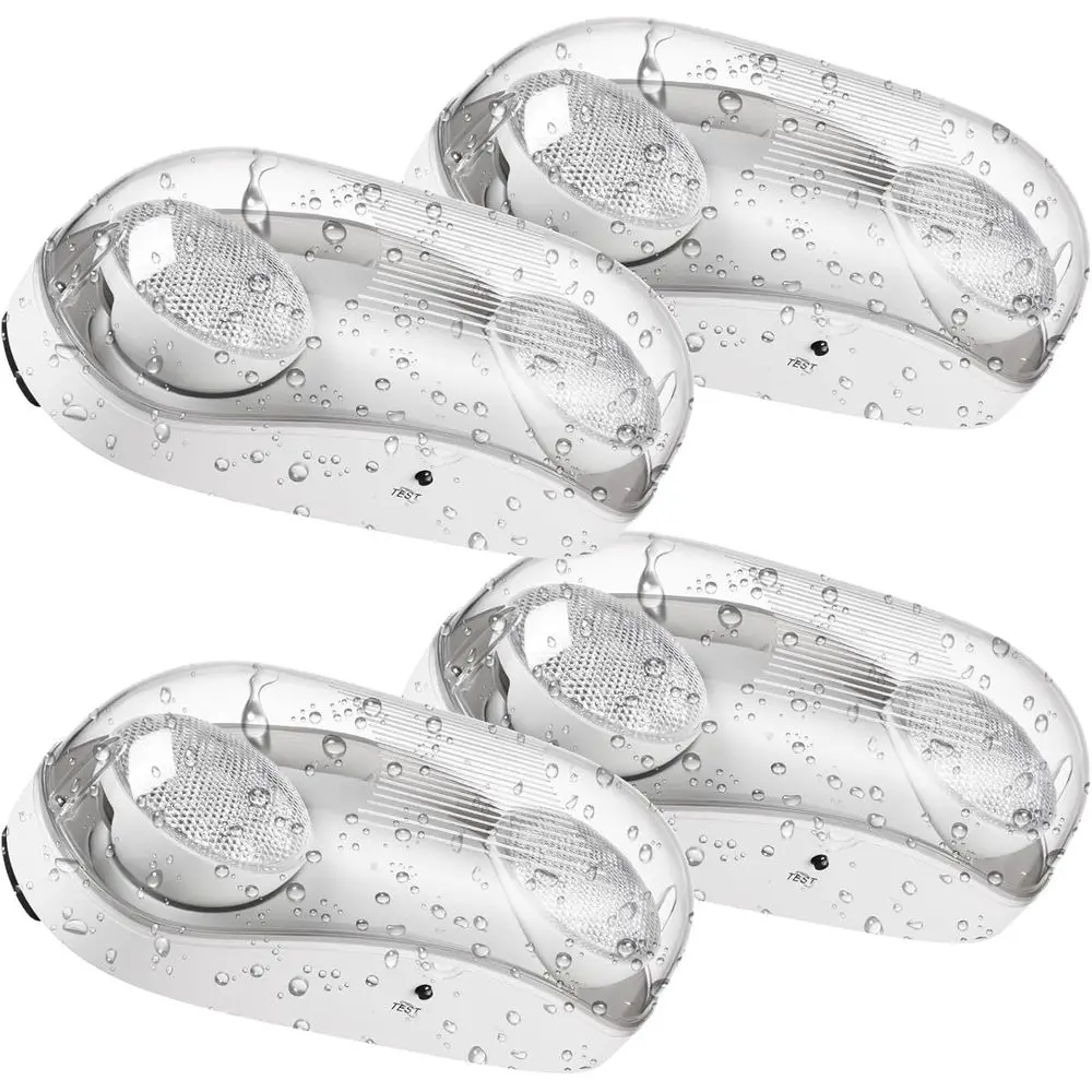 

LED Ency Lighting, Wet Location Ency Light with Battery Backup, Commercial Exit Lights or Busin, 2 Adjustable s, UL &CC Listed,