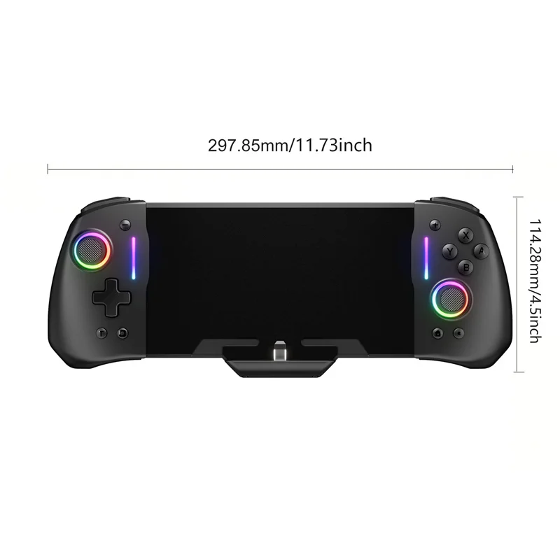 LinYuvo KS43 KS45 Pro Controller For Switch Gamepad Built-in 6-Axis Gyro Design Handheld Grip Double Motor Vibration JoyPad